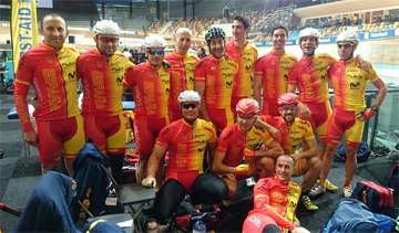 Imagen de la selección española depalzada a los campeonatos del mundo de Apeldoorn