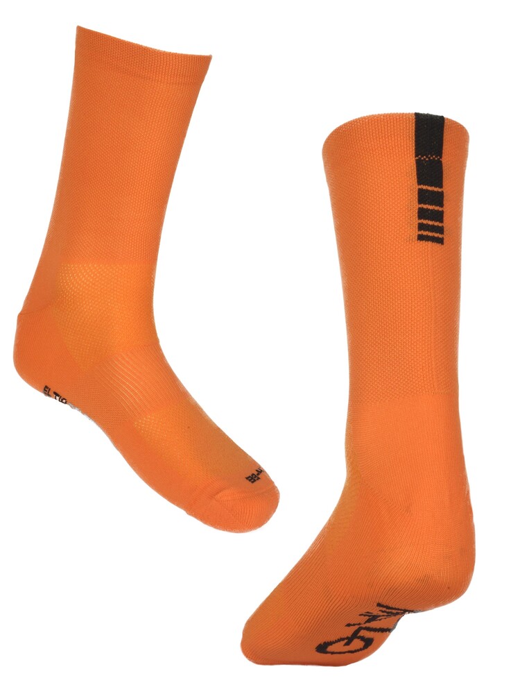 Hombre Calcetines Largos Sport En Color Naranja. Naranja